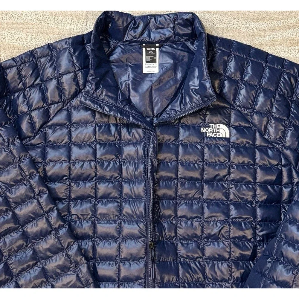 THE NORTH FACE Men’s Big & Tall ThermoBall Jacket, Navy . Sizes 3X , 4X